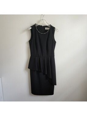 ELIZA J  | cocktail dress peplum black sz 4